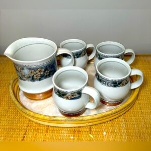 Goebel pitcher and 4 mugs set made in West Germany new!!